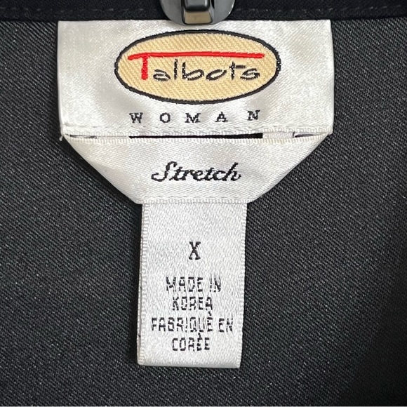 Women’s Talbots Long Sleeve Button Down Shirt In Black Size X - Picture 4 of 9